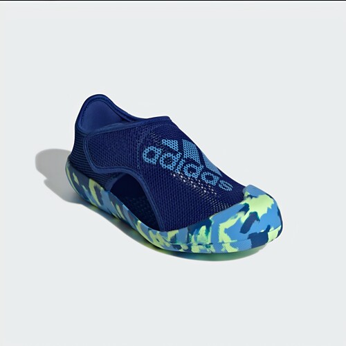 酷动城正品  Adidas  中童夏季网面透气训练缓震运动凉鞋 ID3418