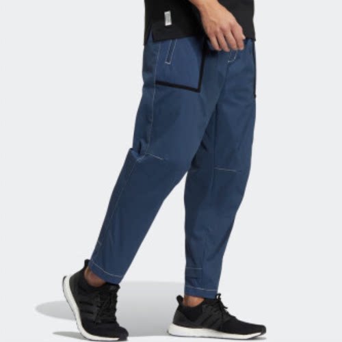 酷动城正品  Adidas 男子武极收腿运动休闲透气工装长裤 HM7470