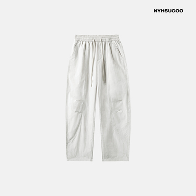 NYHSUGOO/南乙3612致橡树夏季男士新品抽绳微弯刀休闲裤户外纯色