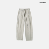 宽松直筒长裤 南乙NYHSUGOO 子3548 纽扣腰带休闲裤 夏季 设计款 美式