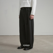 春季 15113男士 南乙重磅跟色明线工艺绵羊毛混纺休闲西裤 NYHSUGOO