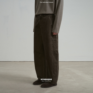 男士 休闲裤 15138 南乙重磅100%棉双面涂层面料水洗工装 NYHSUGOO