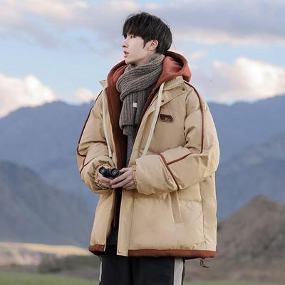 美式棉服男冬季2025新款加厚覆古棉袄冬装羽绒棉衣假两件潮牌外套