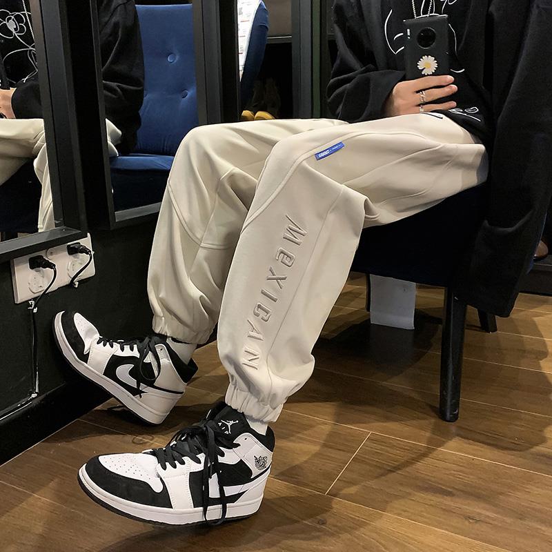 卫裤男潮牌2025秋季新款纯棉百搭休闲长裤韩版潮流宽松束脚运动裤