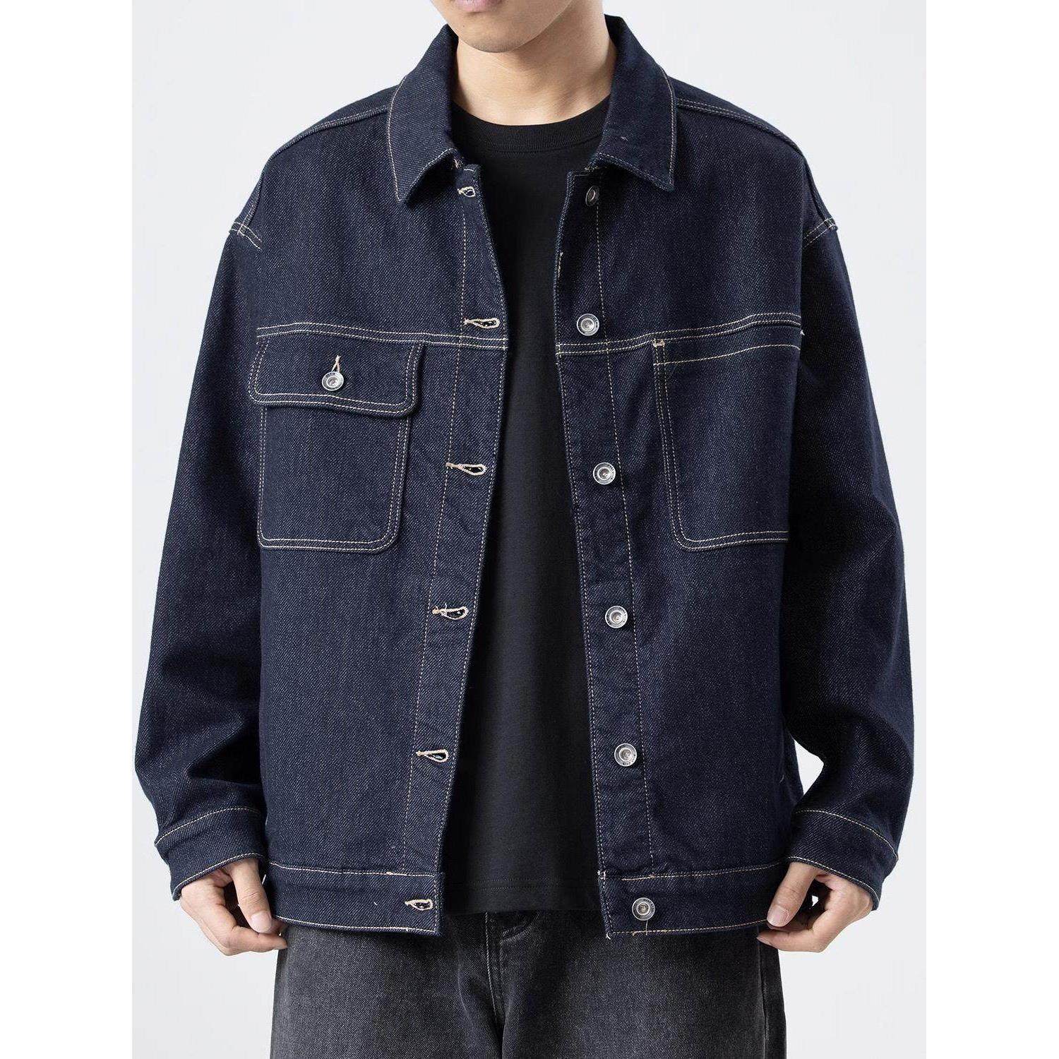 it Afternnaths潮牌牛仔外套男春秋新款宽松潮流工装休闲夹克上衣,男装,牛仔外套,淘宝优惠券,粉丝福利购,淘宝优惠卷