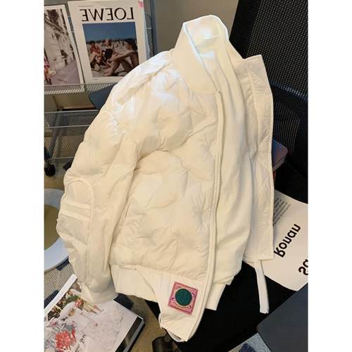 韩国小香风短款面包服外套女秋冬季新款bf炸街别致羽绒棉衣棉服潮