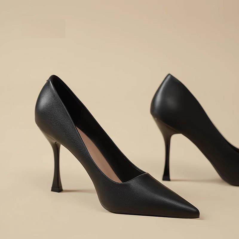 尖头浅口高跟鞋~2025新款高级感御姐风职业工作不累脚细跟单鞋,女鞋,雨鞋,淘宝优惠券,粉丝福利购,淘宝优惠卷