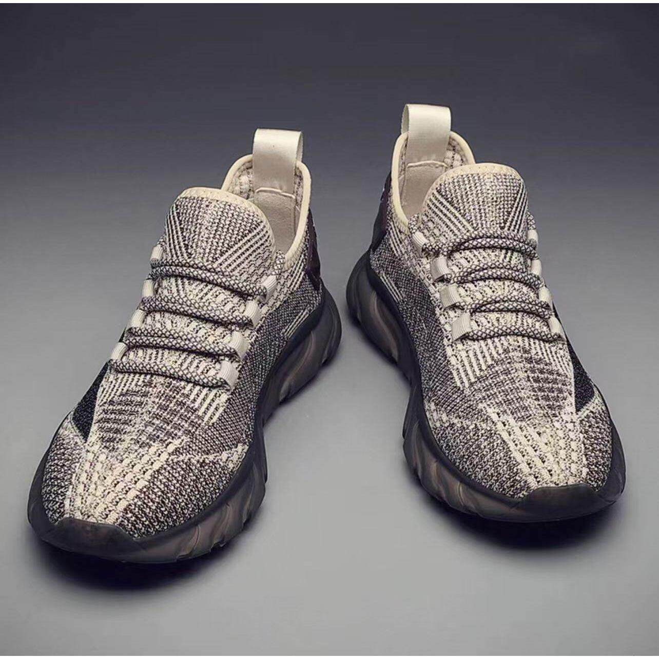 男鞋2025夏季新款透气飞织防臭运动鞋软底轻便跑步鞋男士休闲网鞋