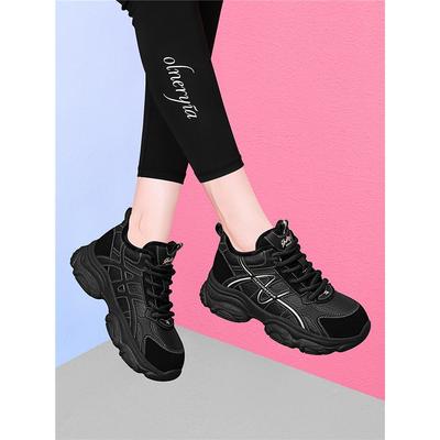 巨好看~老爹鞋女2025新款秋冬季厚底休闲加绒运动鞋子增高德训鞋