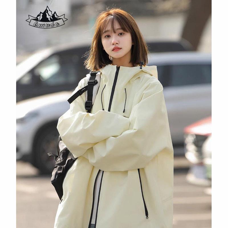 软壳冲锋衣女款2025新款三合一薄款小个子防风夹克外套户外登山服