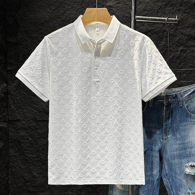 Home Daily~轻奢提花POLO衫男夏季时尚舒适透气修身翻领短袖T恤男,男装,秀禾服,淘宝优惠券,粉丝福利购,淘宝优惠卷