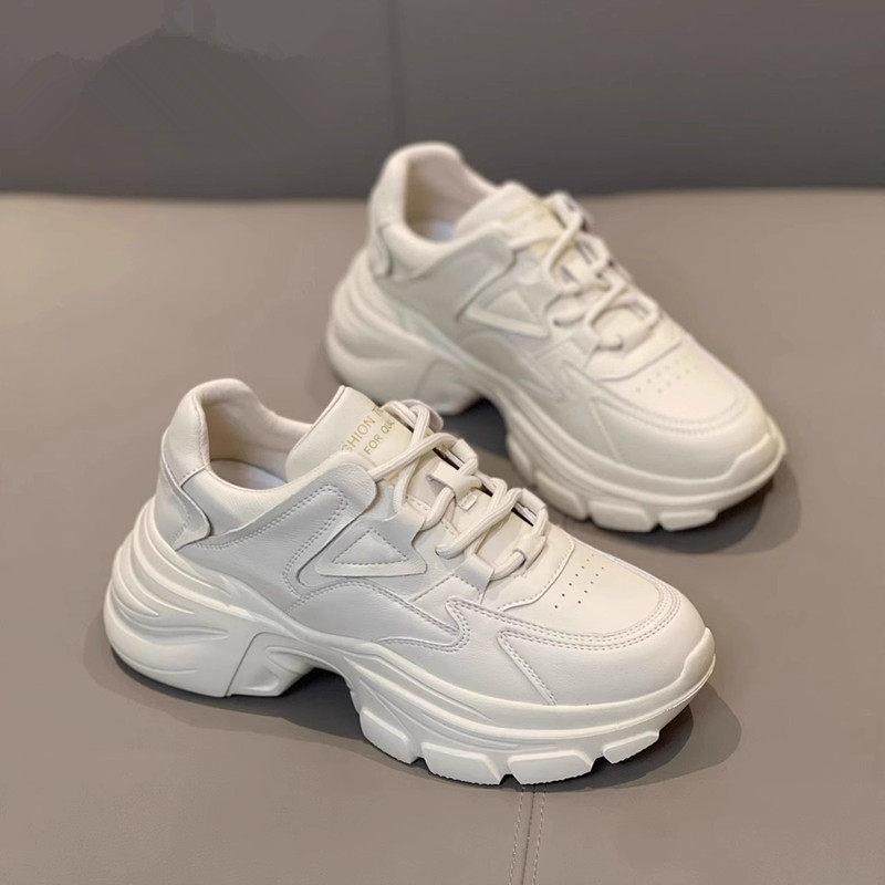 潮牌时尚女鞋厚底老爹鞋女2025新款增高显脚小轻便休闲透气小白鞋,女鞋,时尚休闲鞋,淘宝优惠券,粉丝福利购,淘宝优惠卷