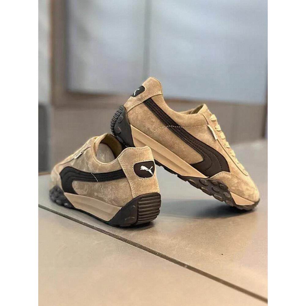 男鞋夏季透气2025新款软底增高阿甘鞋男士真皮百搭休闲覆古运动鞋