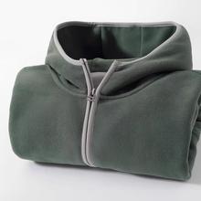 VSEAZMA好穿的不得了！330g重磅双面摇粒绒开衫连帽卫衣男女秋冬