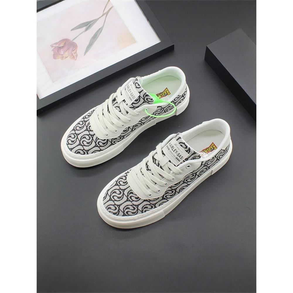 充满高级感！LAMN ANK！小众休闲鞋男厚底板鞋布面个性系带薄款软