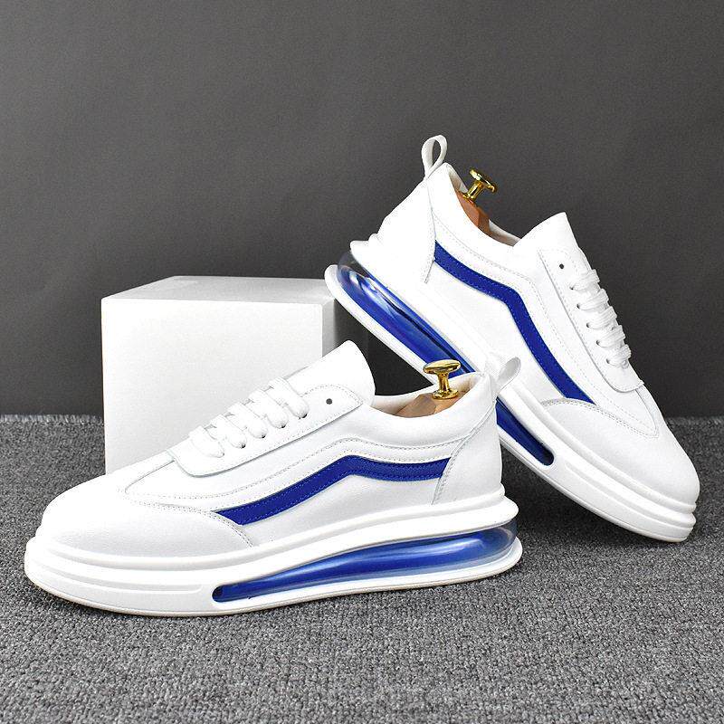 欧洲站男鞋板鞋男款2025新款秋冬厚底时尚增高加绒潮流气垫小白鞋