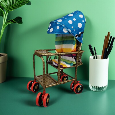 婴儿推车夏季宝宝竹藤推车婴幼儿竹藤推车便携带婴儿推车夏季凉快