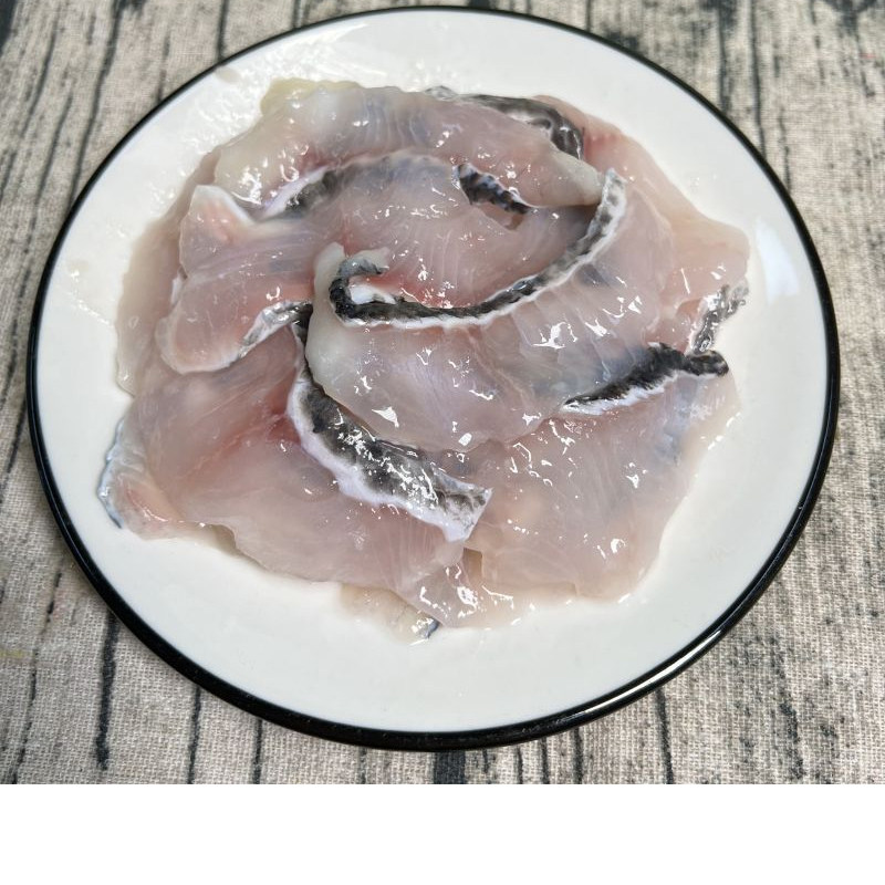 免浆黑鱼片250g新鲜冷冻半成品酸菜鱼活鱼现切去骨少刺火锅水煮鱼