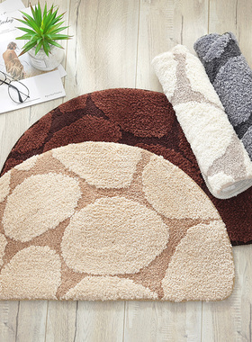 半圆形卫生间厕所浴室门口地垫地毯门垫脚垫吸水防滑卧室进门垫子