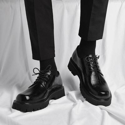 ECTOR HARDEN轻奢品牌新款皮鞋男英伦商务正装厚底休闲结婚新郎鞋