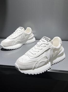 时髦气质设计~CKL Backup潮流轻奢厚底老爹鞋男百搭小白鞋内增高