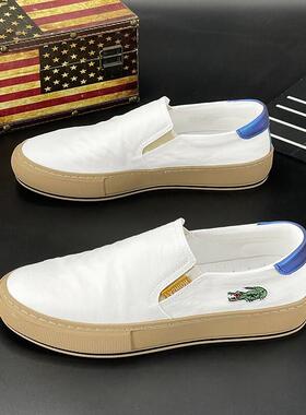 〖MessContiy Tsmr〗好脚感会说话~帆布鞋男一脚蹬透气休闲乐福鞋