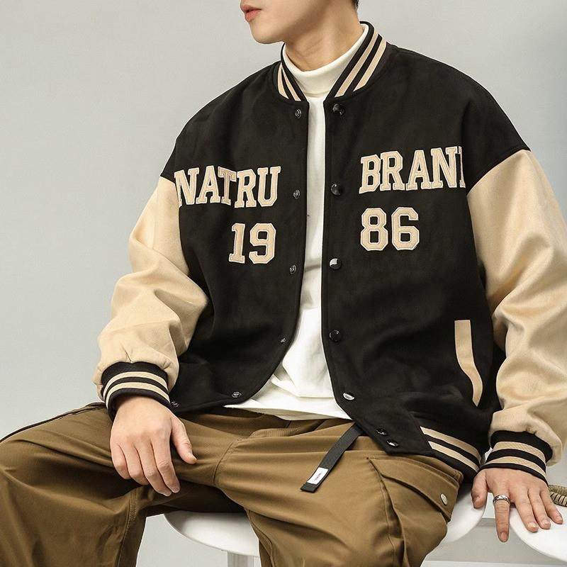 it Afternnaths潮牌美式棒球服男春秋季新款休闲宽松百搭夹克上衣,男装,大码上装,淘宝优惠券,粉丝福利购,淘宝优惠卷