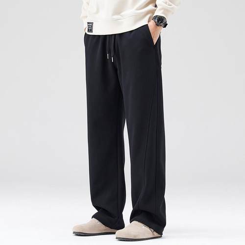 it Afternnaths潮牌~直筒卫裤男休闲阔腿百搭潮流秋冬季加绒新款