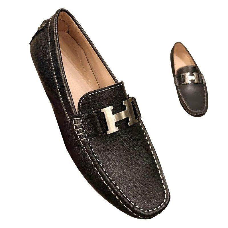 VAN WALLY高端软牛皮豆豆鞋男软底英伦风一脚蹬懒人休闲皮鞋男潮,流行男鞋,乐福鞋（豆豆鞋）,淘宝优惠券,粉丝福利购,淘宝优惠卷