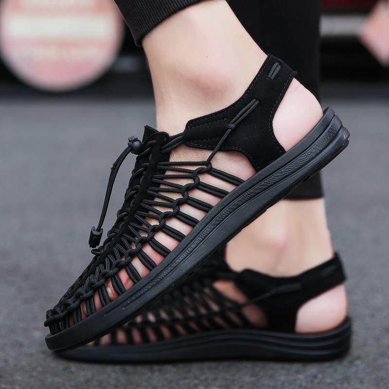 越南潮牌真皮凉鞋男2025夏季新款潮流男运动休闲鞋开车沙滩凉拖鞋