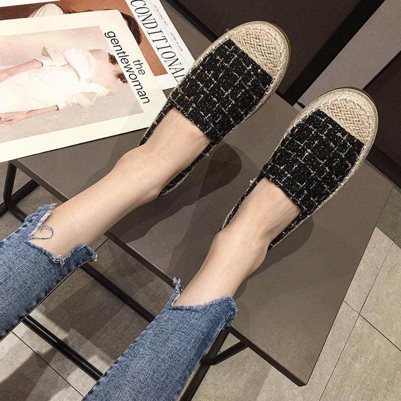 香港小香风渔夫鞋女平底单鞋2025春季新款厚底一脚蹬懒人乐福鞋女,女鞋,渔夫鞋,淘宝优惠券,粉丝福利购,淘宝优惠卷