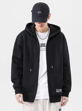 it Afternnaths潮牌~连帽卫衣男春秋季休闲新款百搭拉炼开衫外套