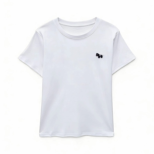 T恤女 减龄圆领套头短袖 简约刺绣 3.24 小四专享