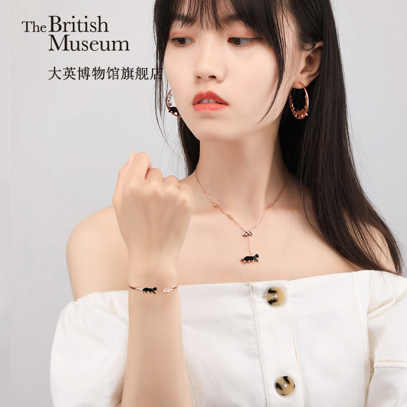 大英博物馆盖亚安德森猫萌猫首饰项链生日礼物送女友闺蜜礼品