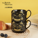 大英博物馆萌猫异形叠叠陶瓷马克杯咖啡杯水杯子茶杯情侣生日礼物