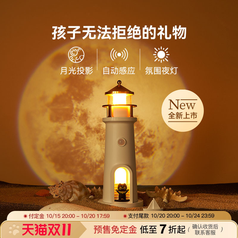 大英博物馆萌猫灯塔投影氛围灯