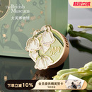 大英博物馆铃兰车载香薰出风口汽车香氛车内饰品摆件车载装 饰好物