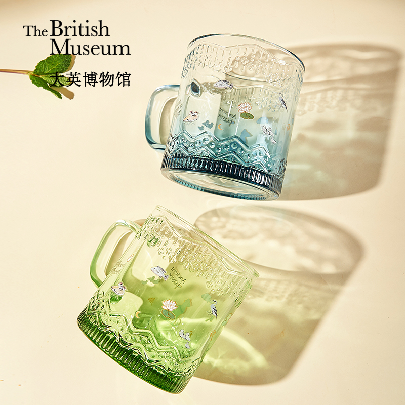 大英博物馆埃及花园渐变玻璃杯