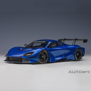 AUTOart-奥拓 迈凯伦 720S GT3 天青蓝 1 18汽车赛车模型收藏摆件