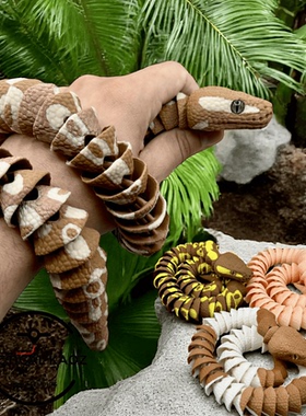 DIY定制-Ball Python 球蟒 全关节可动仿生逼真科普教育模型标本