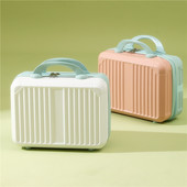 化妆箱14寸迷你手提箱子小行李箱伴手礼收纳化妆包小型密码 旅行箱