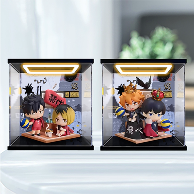 高清亚克力收纳盒适用良笑塑美Qset+排球少年孤爪·黑尾 日向影山