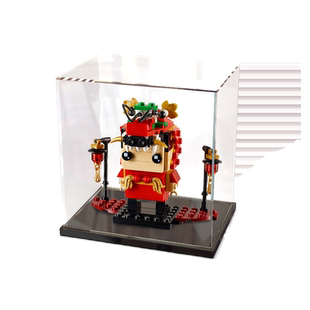 GWT展示盒乐高40354方头仔舞龙人积木模型亚克力透明罩防尘收纳盒