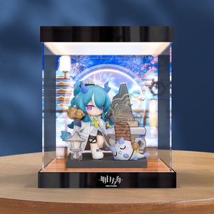 适用APEXTOYS明日方舟来份甜点Q版炎国篇令夕年 单人高清展示盒
