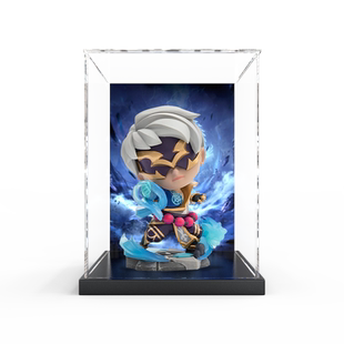 手办展示盒适用英雄联盟LOL 神龙尊者李青 亚克力防尘收纳盒