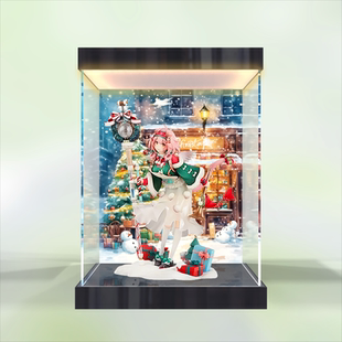 适用明日方舟 澄闪 喜夜侍者手办模型收纳盒灯箱款亚克力展示盒