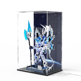 适用PG神圣完美独角兽1号机 全装备燃料桶不展开模型亚克力展示盒