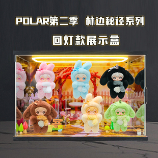 回型灯场景展示盒适用ShyShy兔闪闪打开闪亮世界搪胶公仔盲盒收纳