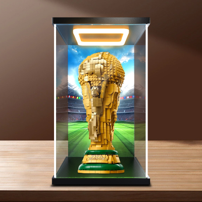 古薇媞适用乐高43020世界杯奖杯FIFA大力神杯积木回灯展示盒