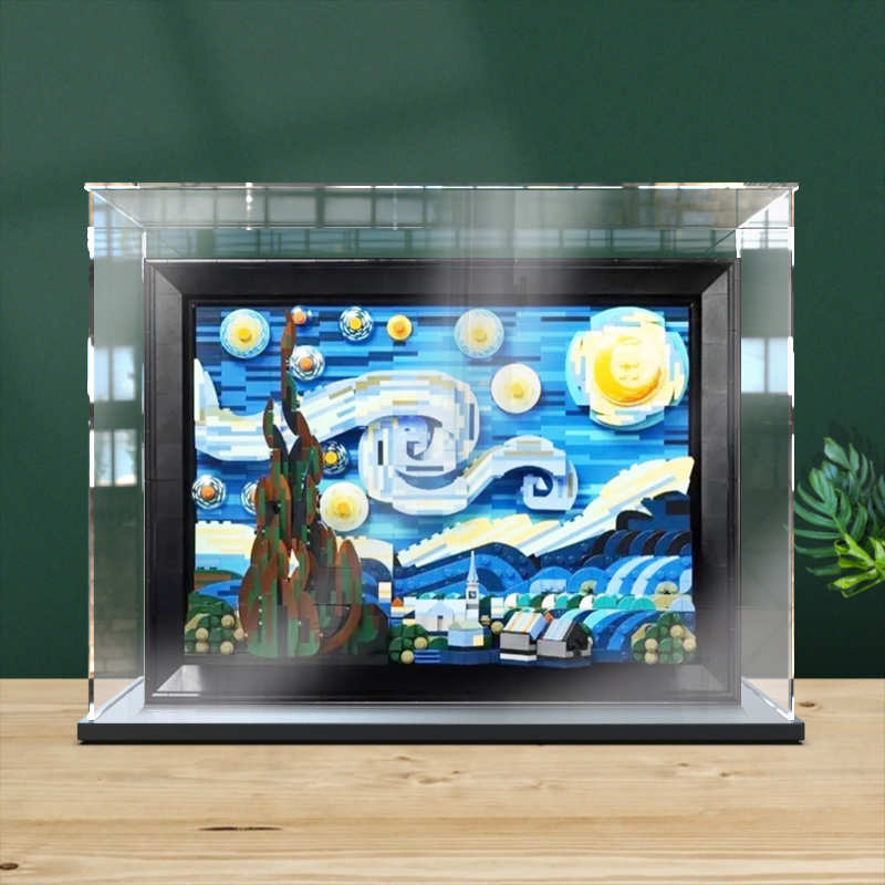适用乐高21333星月油画防尘展示
